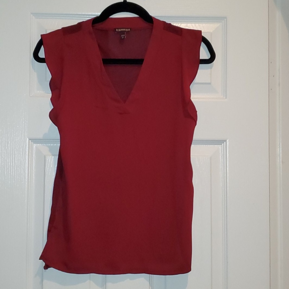 V neck flowy blouse